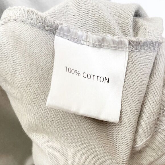 Frankie Shop Eva Padded Shoulder Tee Cotton T Shirt in Light Gray Size XS - Picture 7 of 7